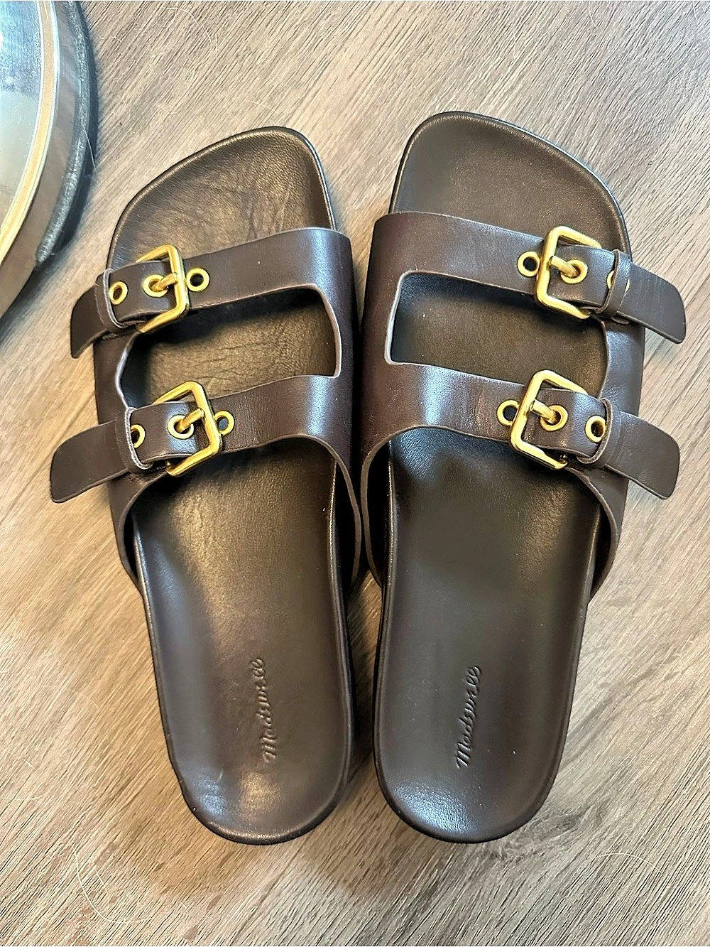 Madewell The Cambrea Double-Strap Sandal Sandals in Brown